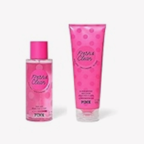 PINK Victoria's Secret Other - VS PINK Fresh & Clean Lotion & Body Spray full size